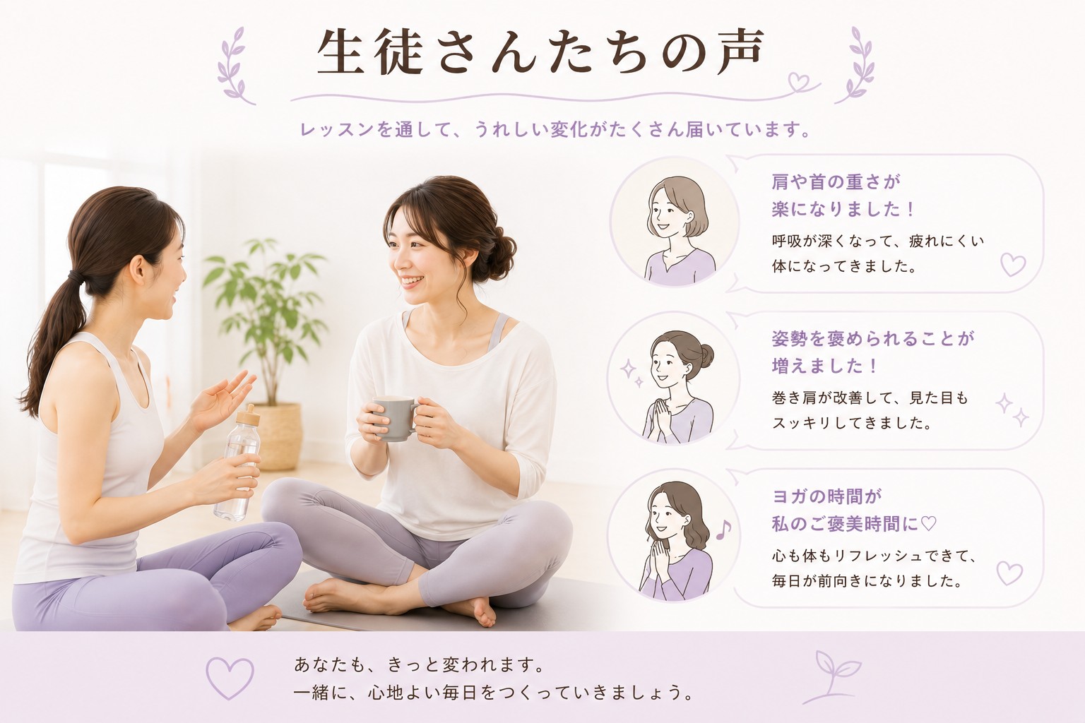 生徒さんたちの声